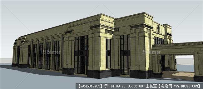 Sketch Up 精品模型----新古典欧式会所建筑设计