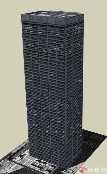 自由广场综合大楼建筑设计SU模型