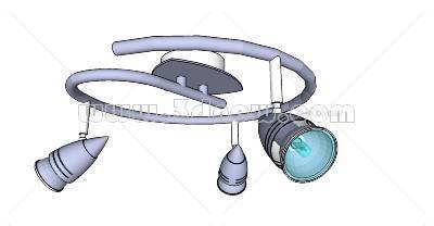 sketchup射灯模型