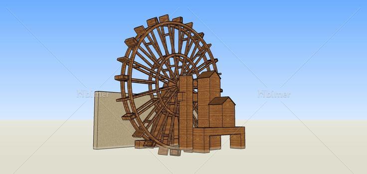 景观-水车(78902)su模型下载