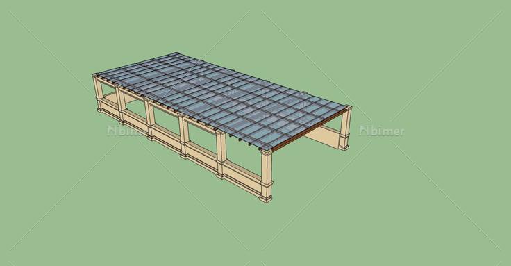 建筑构件-车库入口(76612)su模型下载