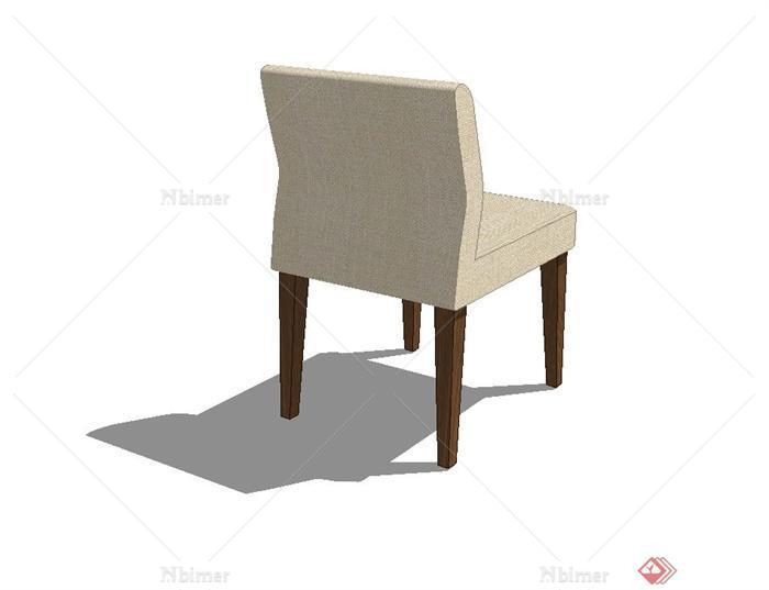 某现代室内布艺椅子设计su模型