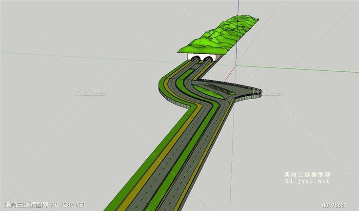 高速公路隧道SU模型设计