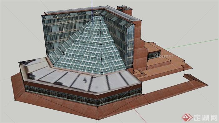 某大学特色建筑设计SU模型