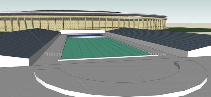 现代风格体育场(57833)su模型下载
