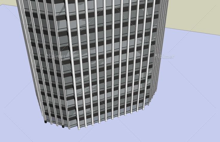 现代高层办公楼(40835)su模型下载