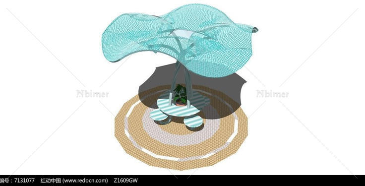 水波造型张拉膜