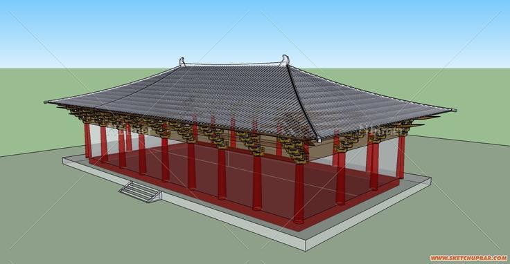 自己做的古建模型 提供下载