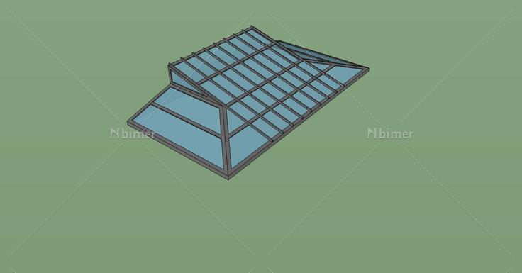 建筑构件-雨棚(70621)su模型下载