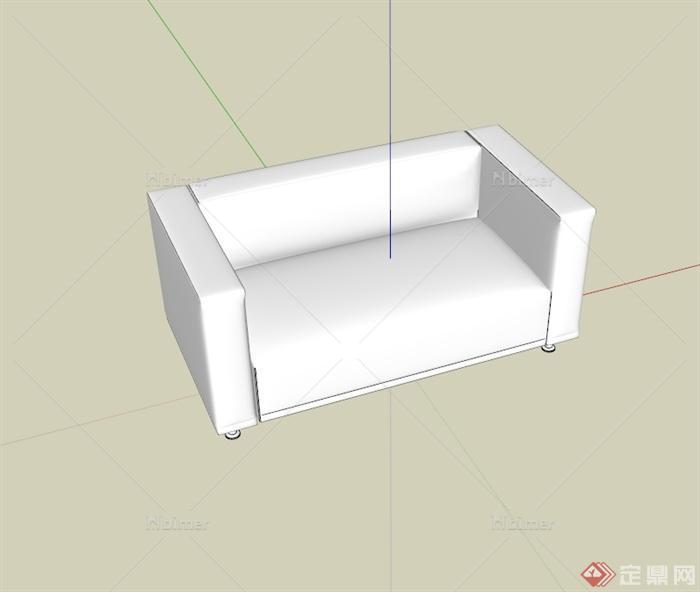 室内空间沙发设计su模型[原创]