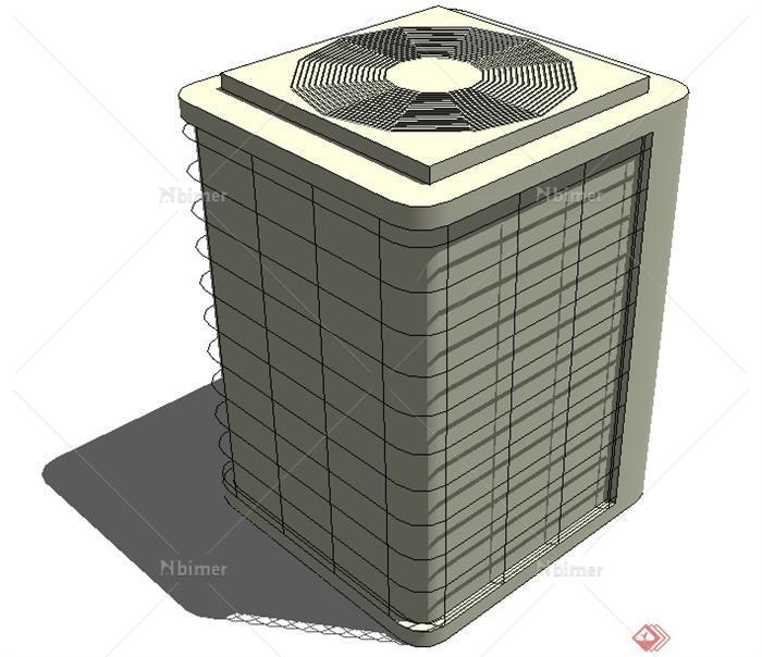 一个空气冷凝器整体su模型