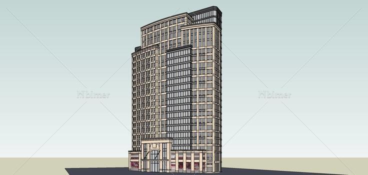 现代高层住宅(70357)su模型下载