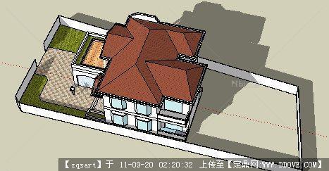 私人别墅sketchup模型