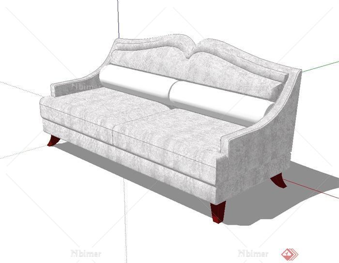 现代风格详细完整室内沙发设计SU模型[原创]