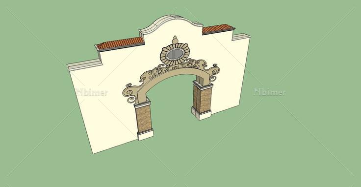 建筑构件-入口(75957)su模型下载