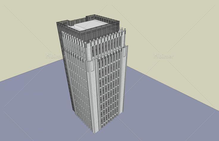 新古典风格高层办公楼(40898)su模型下载
