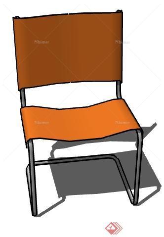 一个塑料椅子设计的SU模型