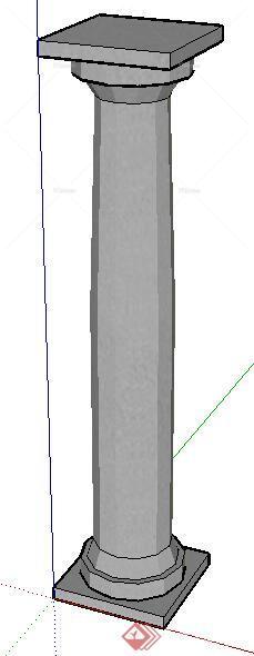 园林景观之圆柱设计su模型1
