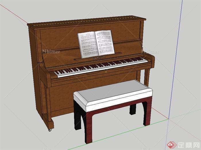 钢琴设计su模型