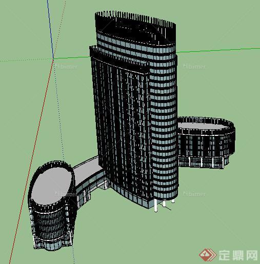 某现代酒店建筑设计方案SU模型10