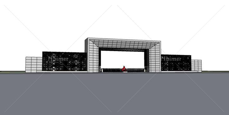 现代风格入口111(110435)su模型下载