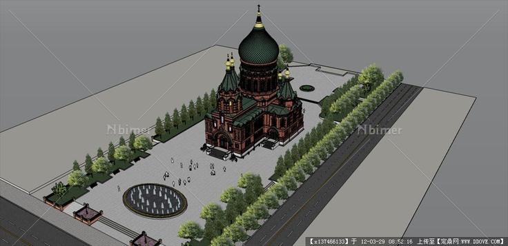圣索菲亚大教堂Sketchup模型