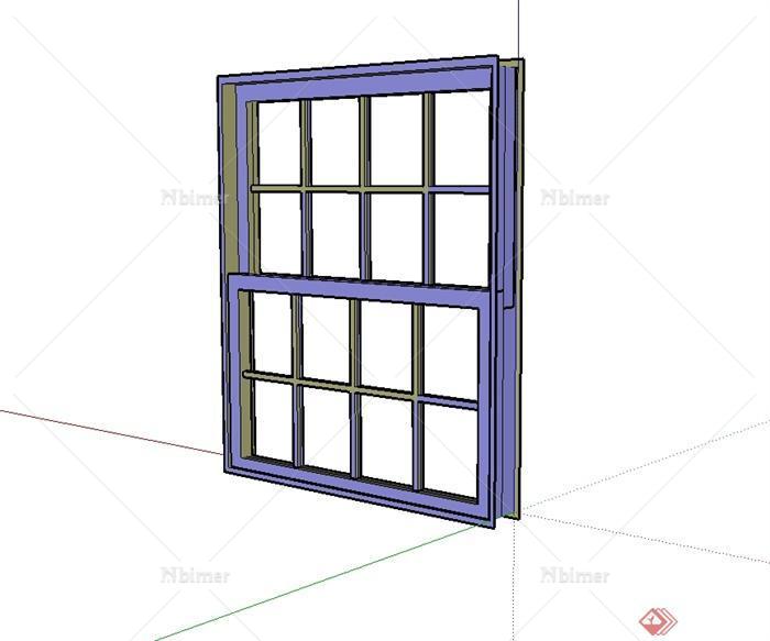 某现代风格建筑窗子设计su模型[原创]