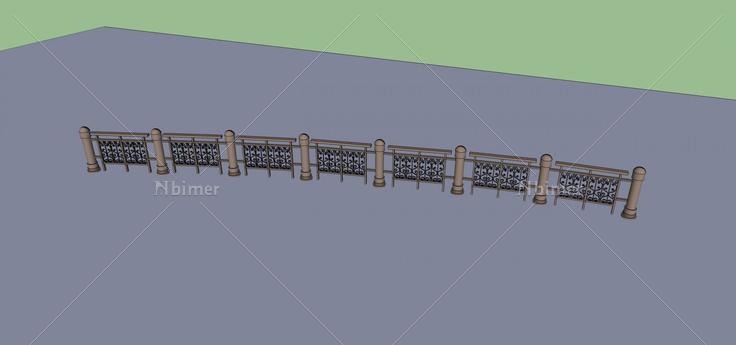 栏杆(70623)su模型下载