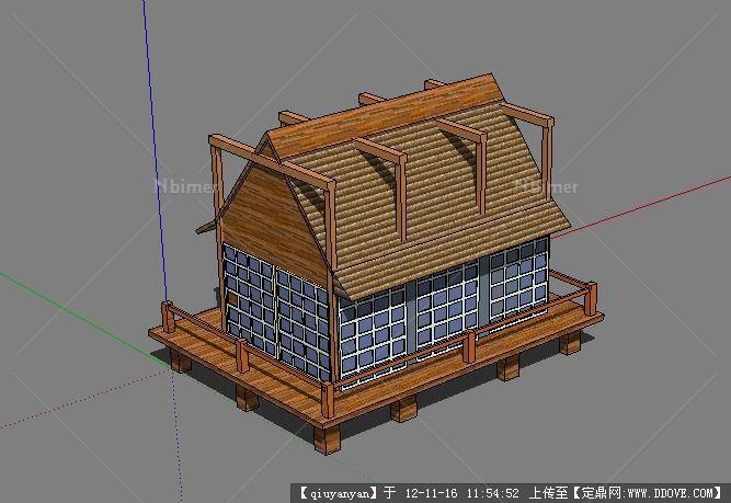 景观小屋su模型