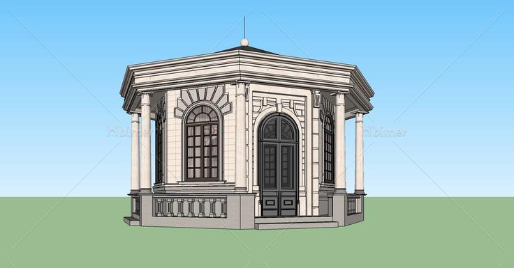 欧式风格亭(79506)su模型下载