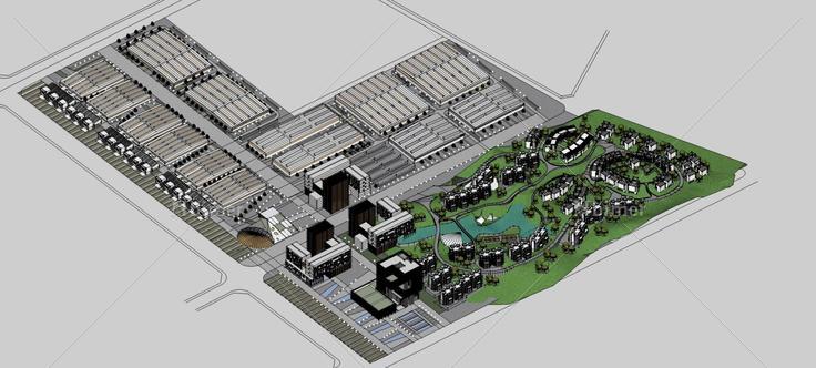 新能源基地规划(79420)su模型下载