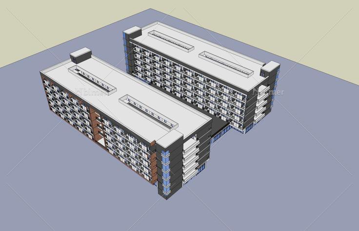 宿舍(42736)su模型下载