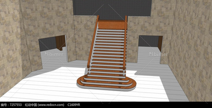 别墅楼梯SU模型