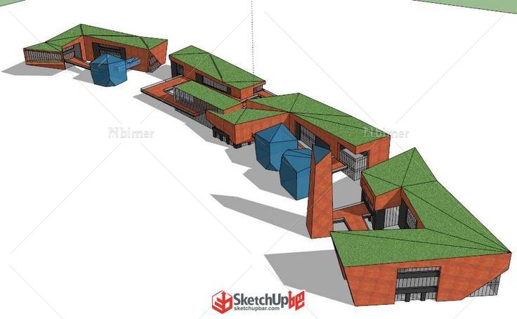 一个商业建筑模型，新人求升级谢谢！