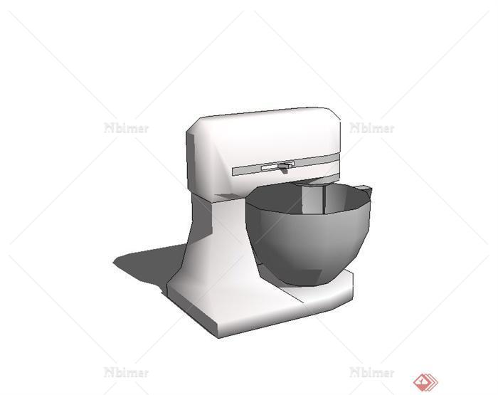 现代风格厨房咖啡机电器设计su模型[原创]