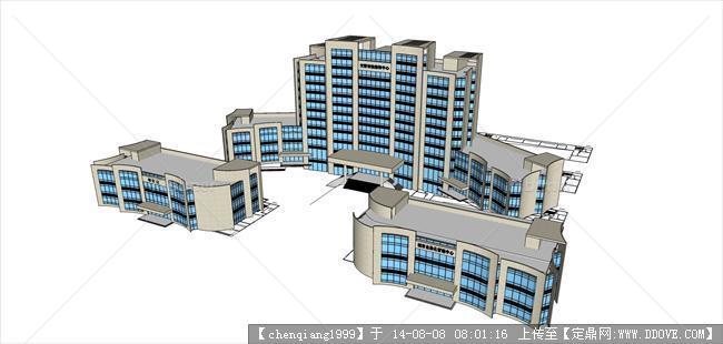 某地政府办公楼建筑规划设计方案su模型