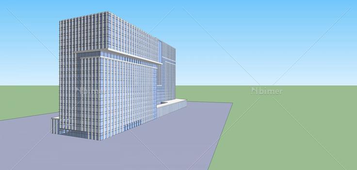 现代商业大楼(40462)su模型下载