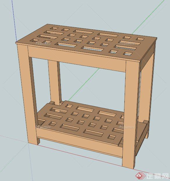 花园工具架设计SU模型