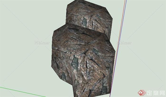 园林景观石头造型设计33SketchUp(SU)3D模型