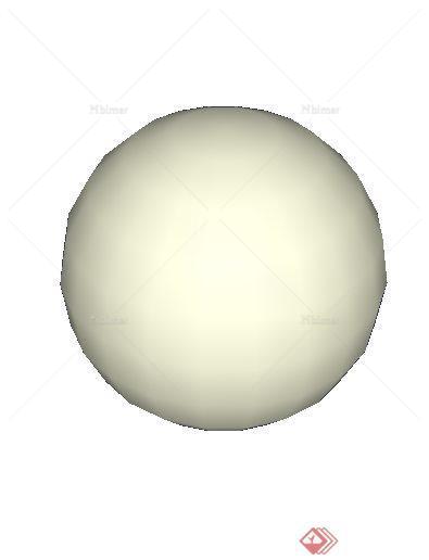 一个球体设计SU模型素材
