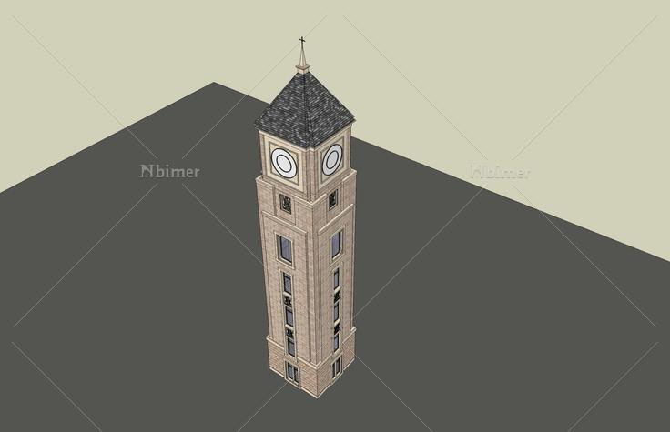 英式--景观塔(38629)su模型下载