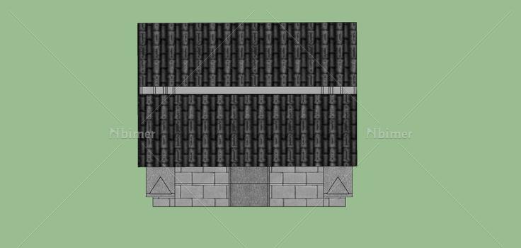 建筑构件-大门(76503)su模型下载