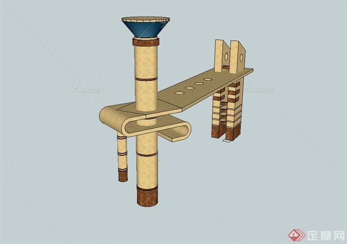 现代风格制糖厂大门设计su模型