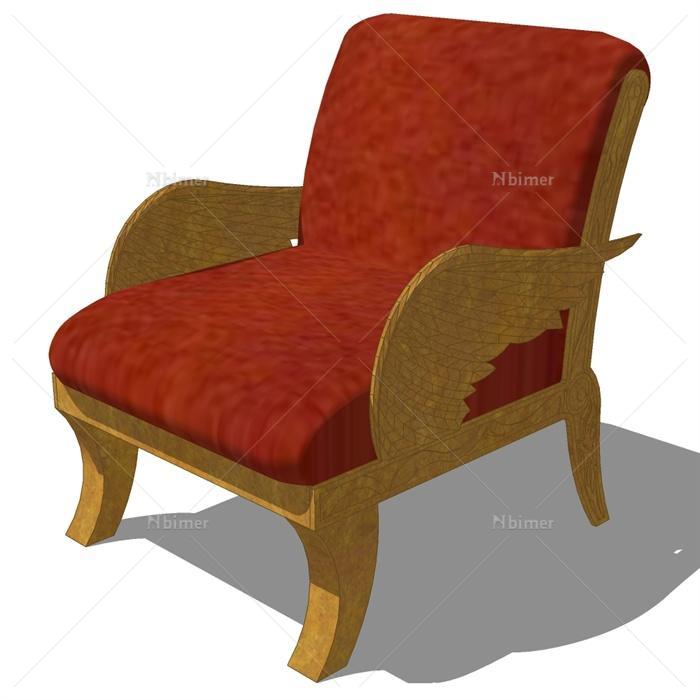27个欧式风格主人椅设计su模型[原创]