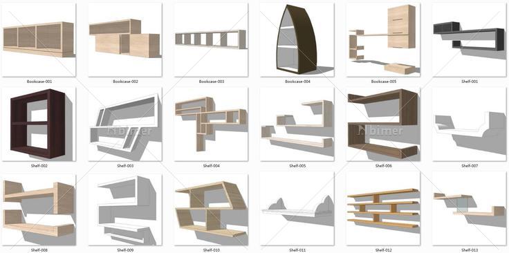 层板架-搁物架(110161)su模型下载