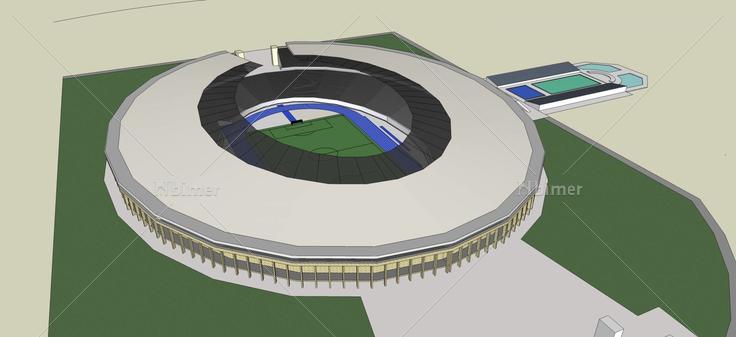 现代风格体育场(57833)su模型下载