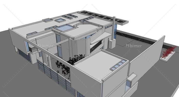 现代住宅设计精模05(103825)su模型下载