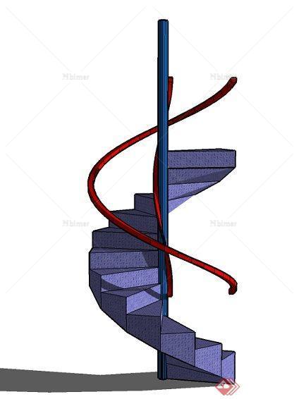 40款建筑构件楼梯设计su模型