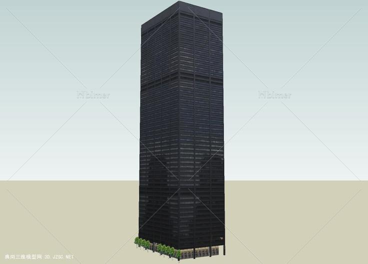 44 高层办公楼su模型