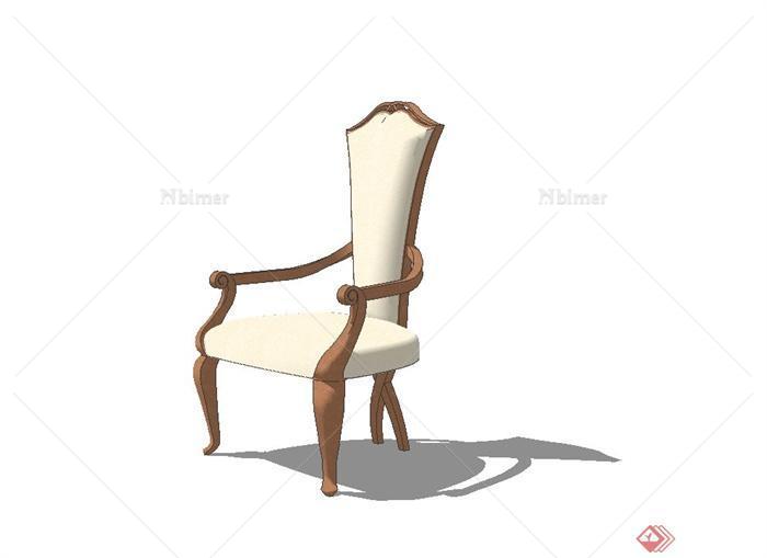 某欧式室内座椅设计su模型